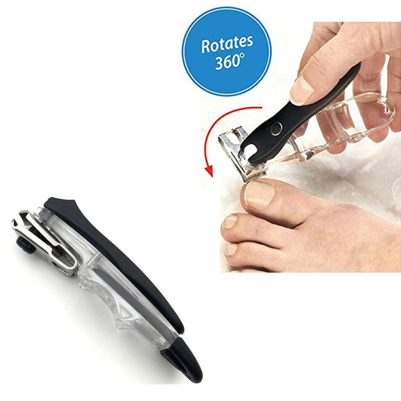 VIEEL 360 Degree Rotary Nail Clipper | Stainless Steel Sharp Blade Fingernail Toenail Clipper, Trimmer And Cutter Toe nail Clipper - Ergonomic Design To Easily Trim Finger And Toenails - BeesActive Australia