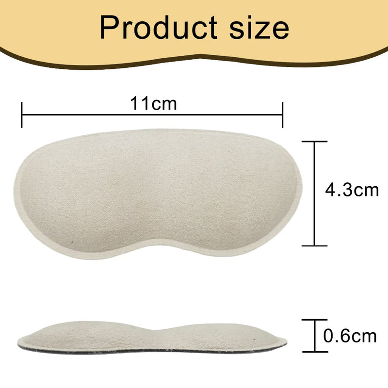 Heel Grips for Kids and Ladies Shoes, 4 Pairs Soft Heel Cushion Pads Self-adhensive Shoes Heel Inserts for Prevent Rubbing and Sliding(Black+Beige) - BeesActive Australia