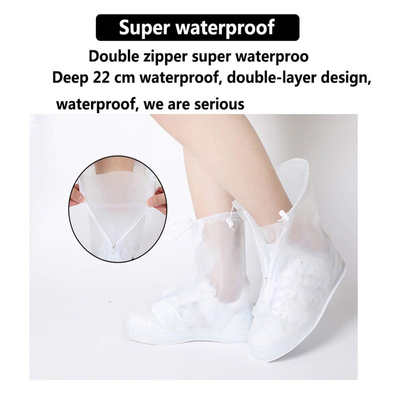 Fnytery Reusable PVC Waterproof Shoe Cover, Transparent Rain and Snow Waterproof Shoe Cover, Suitable for Children, Men and Women Medium - BeesActive Australia