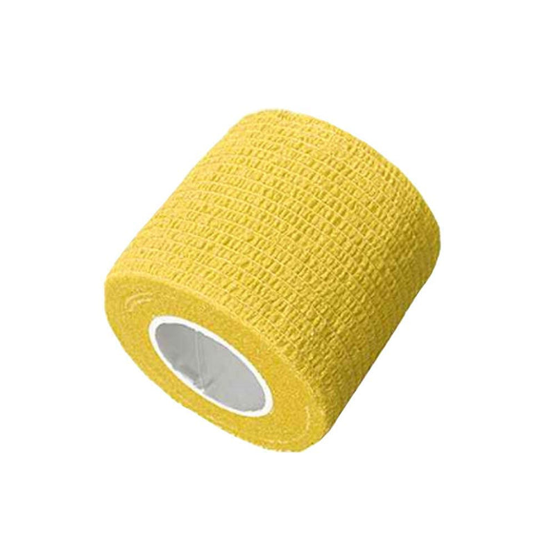 Mintice™ 10 X Self Adhesive Cohesive Wrap Bandages Strong Elastic First Aid Tape Skin Color for Wrist Ankle Sport 4.5mx5cm Yellow - BeesActive Australia