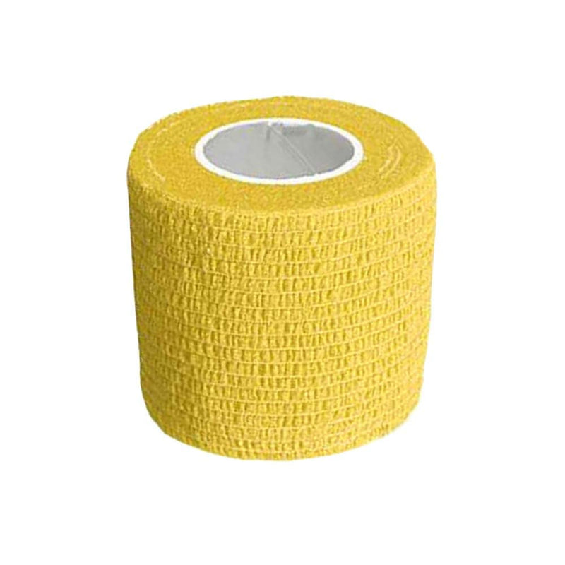 Mintice™ 10 X Self Adhesive Cohesive Wrap Bandages Strong Elastic First Aid Tape Skin Color for Wrist Ankle Sport 4.5mx5cm Yellow - BeesActive Australia