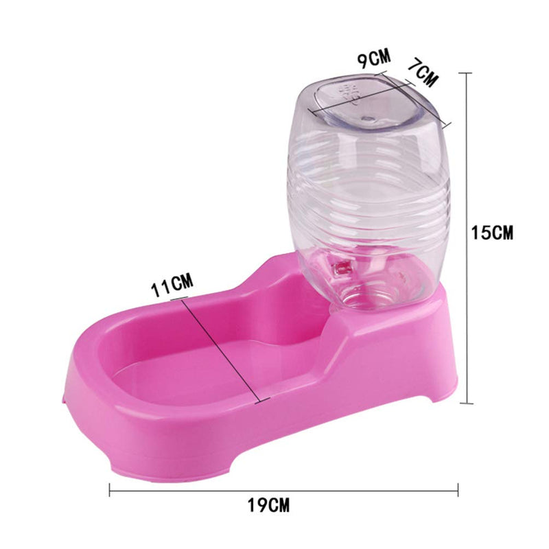 POPETPOP Automatic Small Pet Feeder - Puppy Drinking Fountain Cat Water Dispenser Station Pet Water Bowl, Creative Pets Waterer for Small Dogs Cats Pets - 500ml Pink - BeesActive Australia