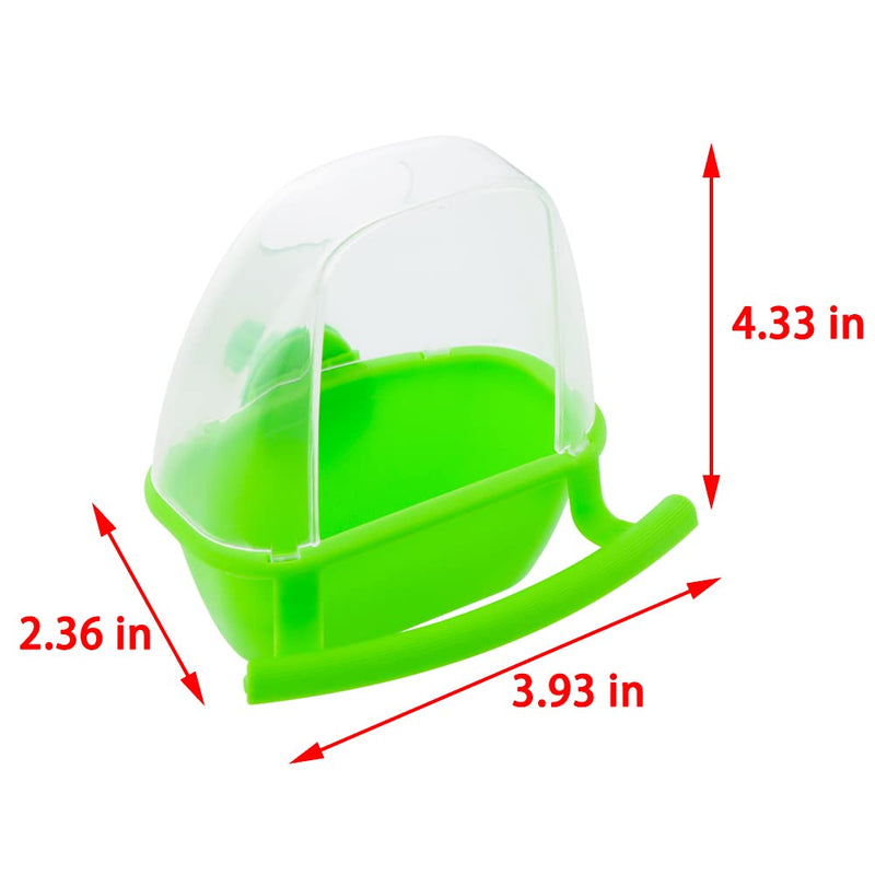 3 Pcs Small Bird Slot Feeder No Mess Cage Hanging Feeder Cup Plastic Food Feeding Box for Parakeet Budgies Cockatiel Lovebird Small Birds - BeesActive Australia