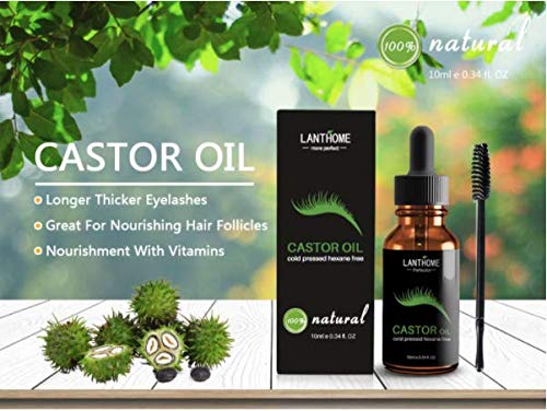 Wrnkl Fre 100% Organic Castor Oil Eyelash Serum with Mascara Brushes for Eyelashes and Eyebrows by Wrnkl Fre | Cold-Pressed 100% Pure Castor Oil Natural Eyelash Serum | Hexane-free Castor Oil - BeesActive Australia