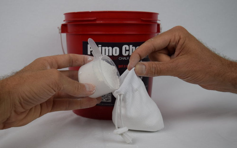 Primo Chalk Stop ruining Your Hands 1lb Bucket, The Way Climbing and Lifting Chalk Should be. Switch to Primo Gym Chalk and Experience The Difference for Yourself. - BeesActive Australia