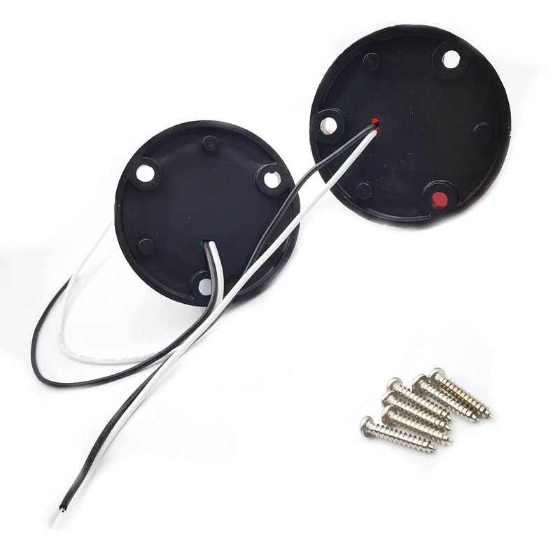 FainWan 2pcs Boat Yacht LED Light Green and Red Marine 12V Stainless Steel Bow Navigation Lights - BeesActive Australia