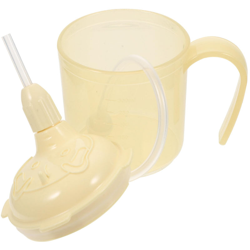 Healvian Nursing Cup Adult Sippy Cup Drinking Cups with Lids Adult Sippy Cup for Elderly Spill Proof Elderly Drinking Cups Spill Proof Cups for Adults Handicapped Accessories Adult Cup Feed Beige 13.5X8X8CM - BeesActive Australia