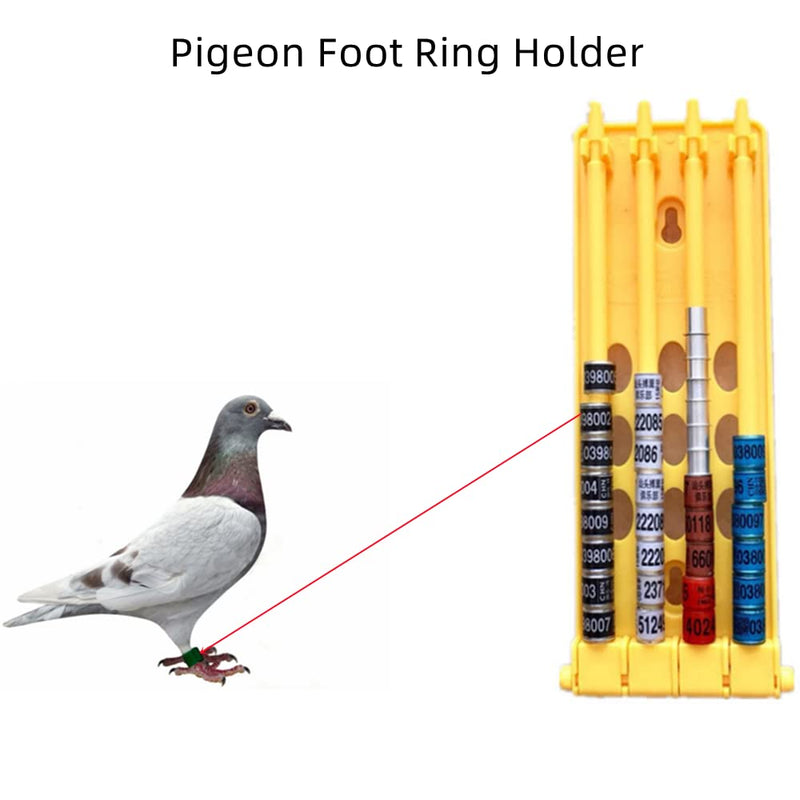 2 Pcs Pigeon Parrot Leg Ring Stand , Pigeon Leg Ring Holder Bands Rack Frame, Green,orange - BeesActive Australia