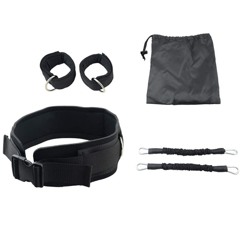 Workouty YCYU Vertical Bounce Trainer Set Leg Strength Jump Training Waist Belt Ankle Cuff Resistance Band Home Gym Equipment - BeesActive Australia