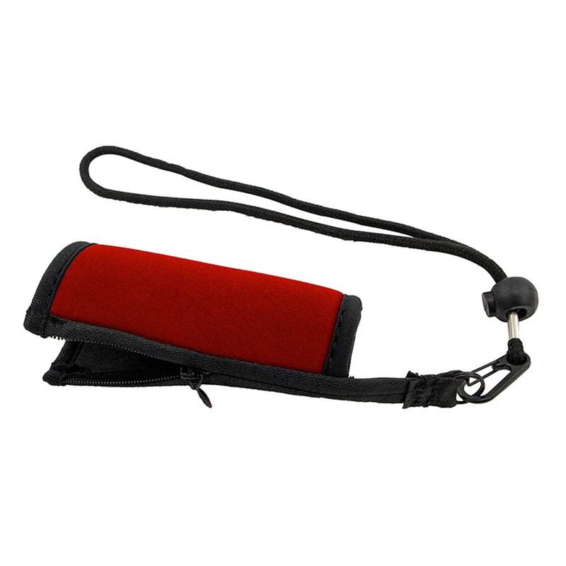 Pair of Red Padded Neoprene Crutch Handle Covers for Comfort with Wrist Strap - by Lifeswonderful - BeesActive Australia