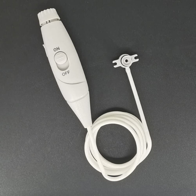 Jerilla Water Flosser Plastic Handle Hose Oral Hygiene Accessories Compatible with Waterpik Oral Irrigator WP-100 WP-660 WP-900 White - Slide Switch - BeesActive Australia