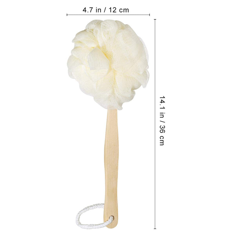 Healifty Long Handle Loofah Back Scrubber Bath Shower Sponge Brush Body Back Exfoliating Scrubber for Men Women - BeesActive Australia