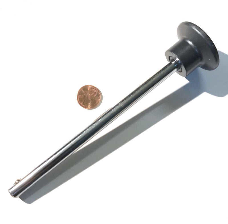 SBD Quick Release Pin Tensile (3/8" Dia 4-1/4" Locking Space) WORLD CLASS Weight Stack SELECTOR KEY - w/Jumbo 1-3/4" Dia Round Designer KNOB |DETENT Hitch PINS | Chrome PL Steel Shaft - BeesActive Australia