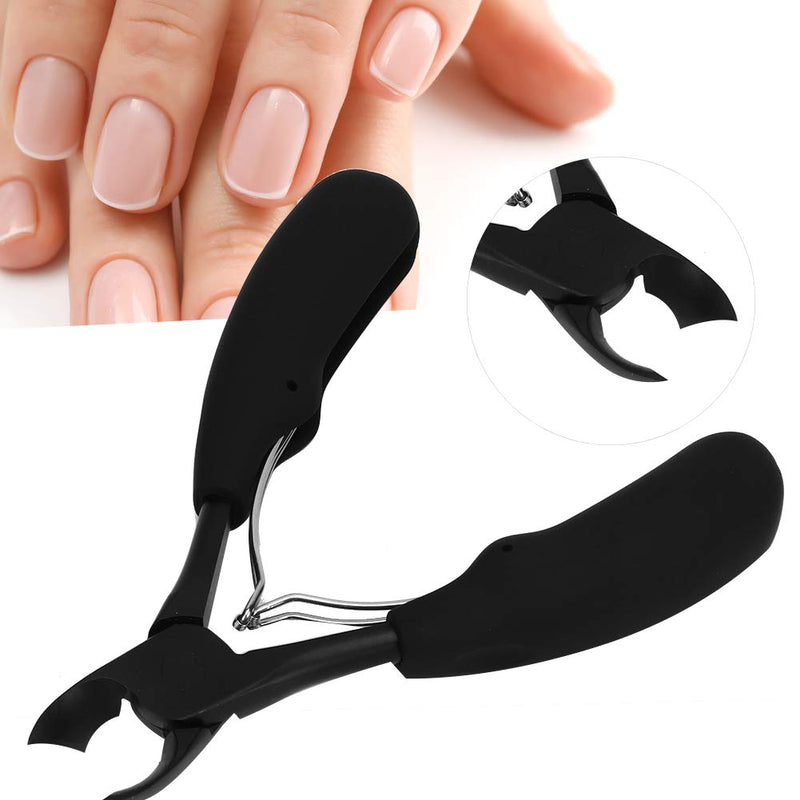 Nail Clipper,Ingrown Thick Toenails Clippers Manicure Pedicure Pliers Cutter Nail Care Tool BO Hot-Dip Blackening Technology(Black) Black - BeesActive Australia