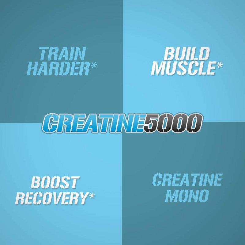 Evlution Pure Creatine Monohydrate Powder 5000mg Nutrition Pre and Post Workout Recovery Drink Mix Creatine Powder for Enhanced Muscle Mass Athletic Performance and Muscle Recovery - Unflavored 60 Servings - BeesActive Australia