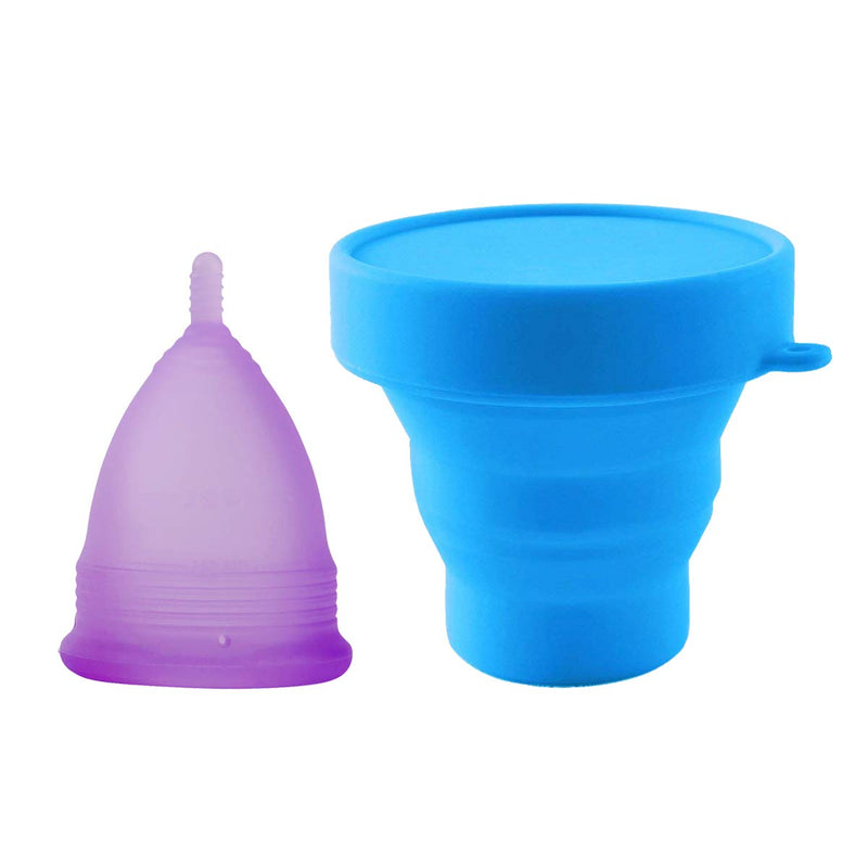 CROING 𝙋𝙚𝙧𝙞𝙤𝙙 𝘾𝙪𝙥 Reusable 2 pcs Menstrual Cups with 1 pc Silicone Cup and 1 pc Storage Bag, Period Cup - BeesActive Australia