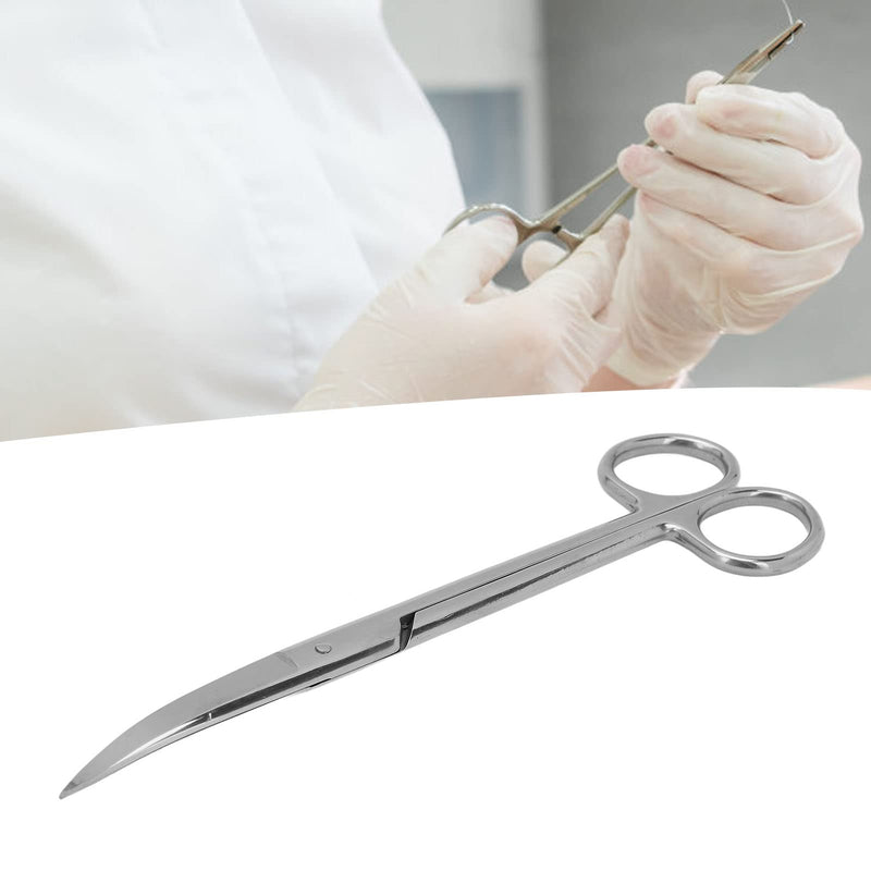 Stainless Steel Bandage Scissors - Curved Blade Heavy Duty Facial Hair Grooming Scissors with Comfortable Grip Design, 7.1in - BeesActive Australia