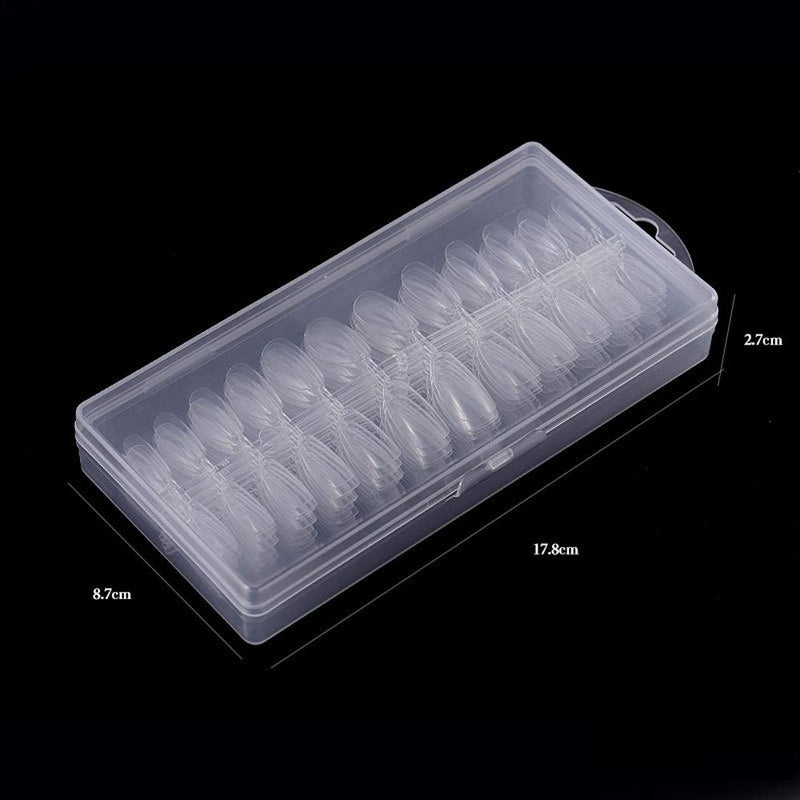 Clear Nails Tips,240PCS Coffin Nail Tips Press on Nail Tips Acrylic Nails False Nail Tips DIY Transparent False Nail Art Tips Artificial Nails with Case for Nail Salons and DIY Nail Art,Shape #6 Shape #6 - BeesActive Australia