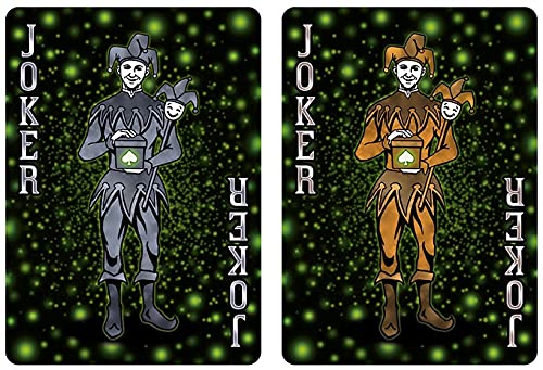 Bicycle Playing Cards 6 Decks | Fireflies Design | Limited Edition Deck Pitch-Black with Glowing Effects - BeesActive Australia