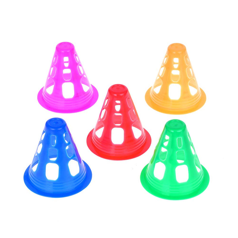 37YIMU 3 Inch Training Cones for Kid Adult Mini Sports Training Cones Plastic Windproof Roadblock Traffic Road Cones for Roller Skating and Skate Practice,5 Colors, 20 Pcs - BeesActive Australia
