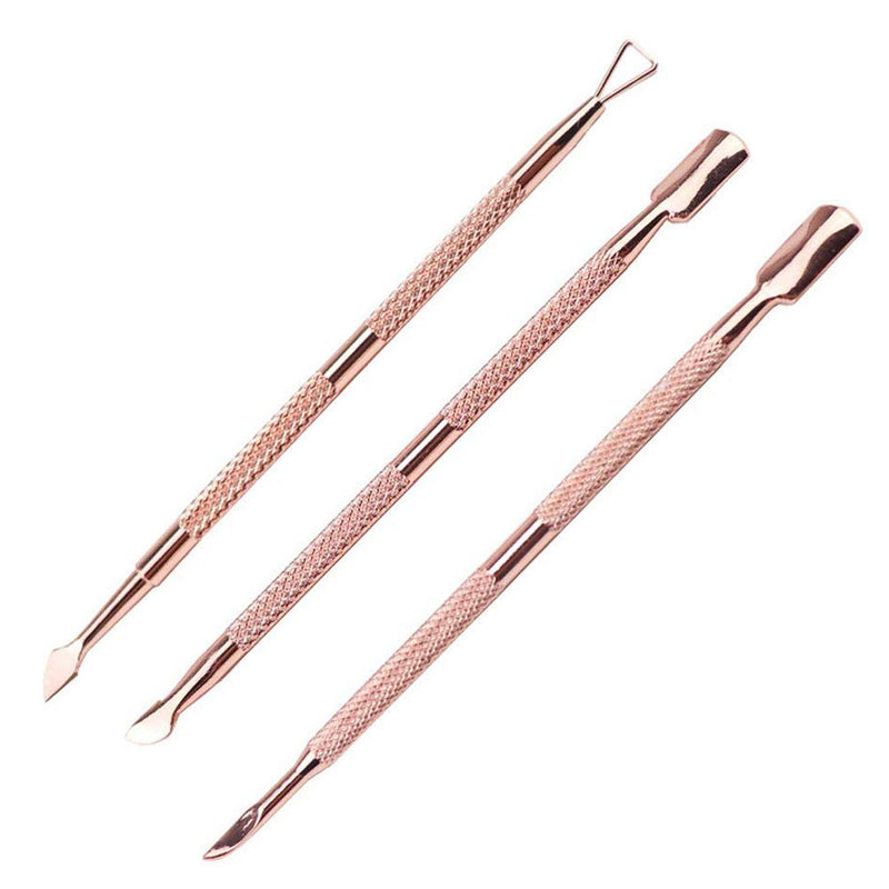 Cuticle Pusher and Cutter Set, Dead Skin Nail Cleaner Tools, Professional Stainless Steel Cuticle Remover, Durable Pedicure Manicure Tools for Fingernails and Toenails.3 Pcs/Set - BeesActive Australia