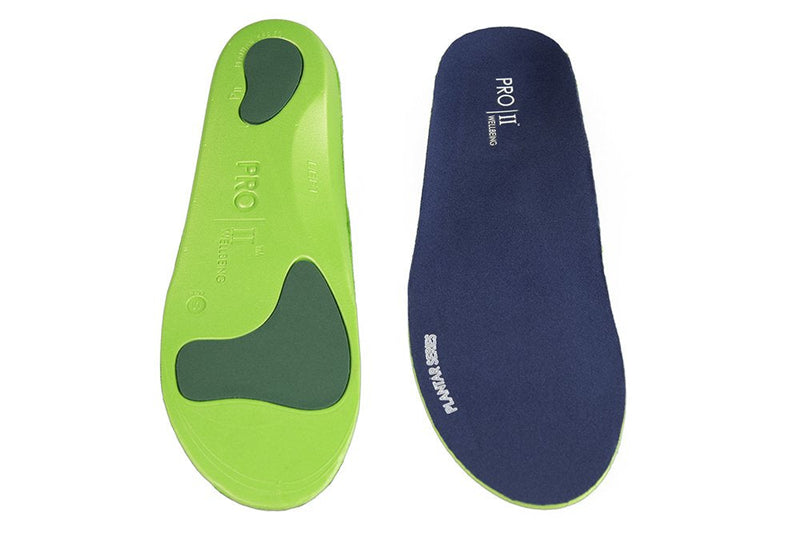 PRO 11 WELLBEING 2 Pairs Orthotic Insoles Full Length with Arch Supports, Metatarsal and Heel Cushion for Plantar Fasciitis Treatment 3/4.5 UK - BeesActive Australia