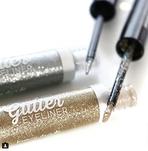 Beauty UK Eyeliner Set - Long-lasting, Intense Silver and Gold Eyeliners for an intense Metallic, Glam Look - BeesActive Australia