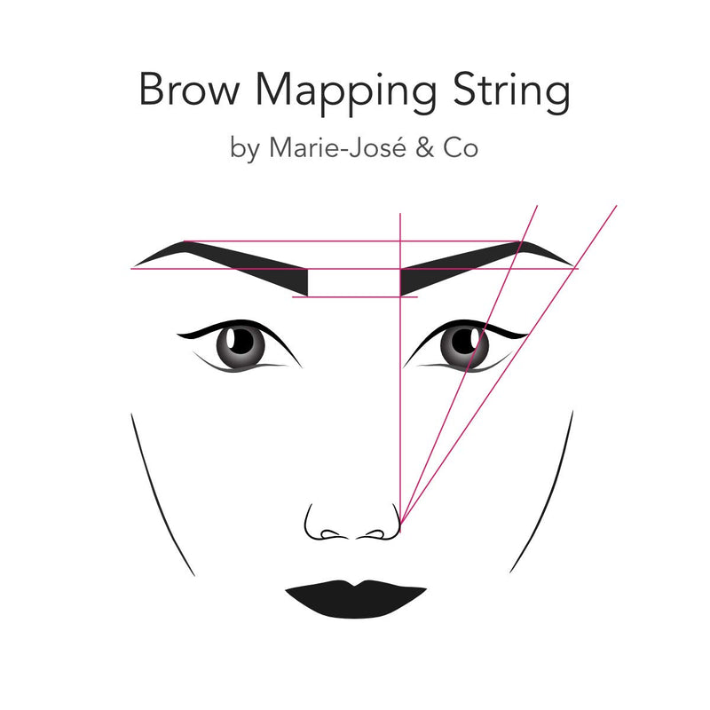 Brow Mapping String - Draw lines easily through the pre-dyed thread - Henna Brows & PMU - BeesActive Australia