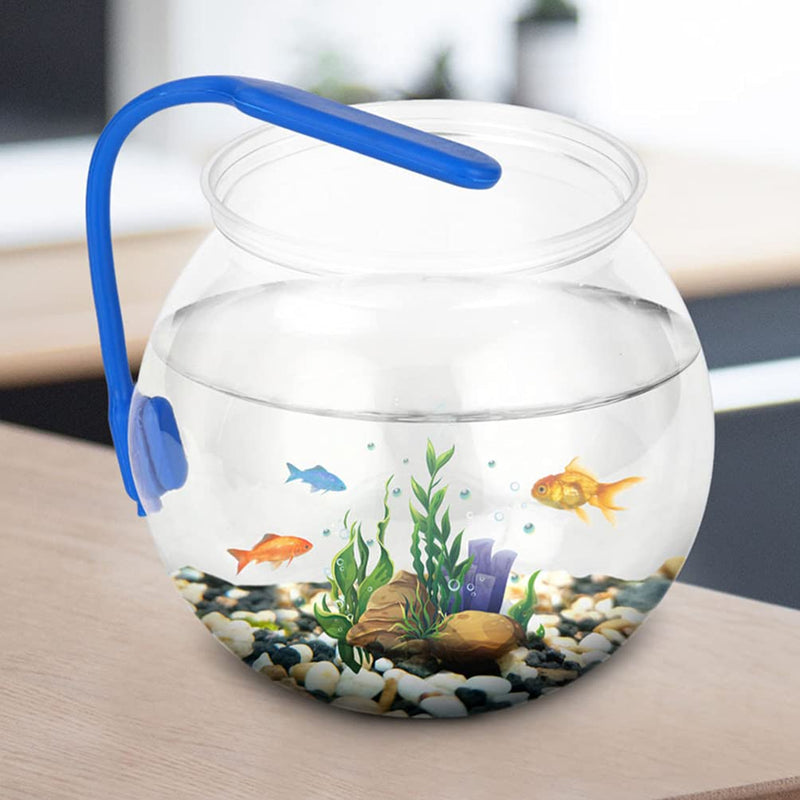 POPETPOP Fish Bowl Plastic- Transparent Small Aquarium, Small Fish Tank, Fishbowls for Betta Fish, Goldfish, Candy, Party Favors - BeesActive Australia