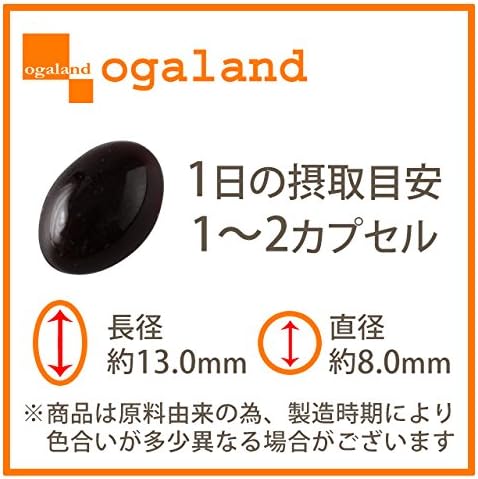 Ogaland Black Garlic Egg Yolk [90 Capsules / Approximately 3 Months Supply] (Uses Domestic Black Garlic from Aomori) S-Allylcysteine Vitamin C Supplement - BeesActive Australia