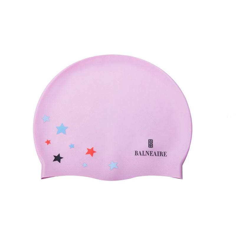 BALNEAIRE Silicone Swim Caps for Long Hair Kids Boys Girls Waterproof Swimming Cap Little Monster Pink - BeesActive Australia
