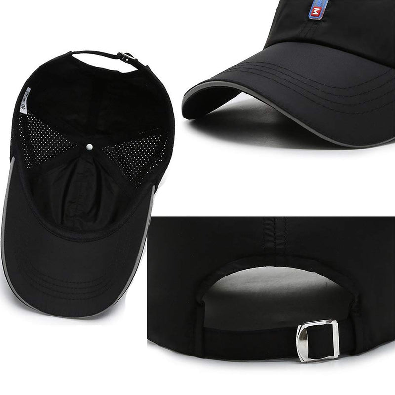 Croogo Quick Dry Sports Hat UPF 50+ Baseball Cap Embroidered Lightweight Outdoor UV Protection Sun Hats for Men Women Cp18-n-light Gray - BeesActive Australia