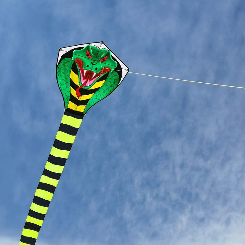 [AUSTRALIA] - Large Cobra Kite for Adults Kids Boys with Super Long Tail (49 ft), Extra Easy to fly, Best Huge Kites for the Beach/Kite Party/Field/Park, It Will Dominate the Sky! 