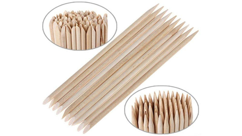 Dukal Manicure Sticks 4.5". Pack of 144 Cuticle Pushers for Manicure and Pedicure. Bamboo Sticks. Effective, Easy to Use. Pointed and Tapered Edges. Wood Sticks for Nails. - BeesActive Australia