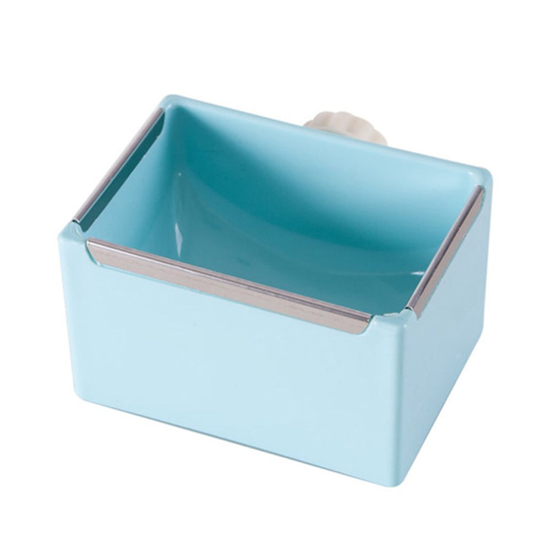 ZOOPOLR Cage Feeder Food & Water Hay Bowl Dish Bin Feeder, Small Animal Supplies for Rabbit Guinea Pig Chinchilla Hamster Ferret Blue - BeesActive Australia