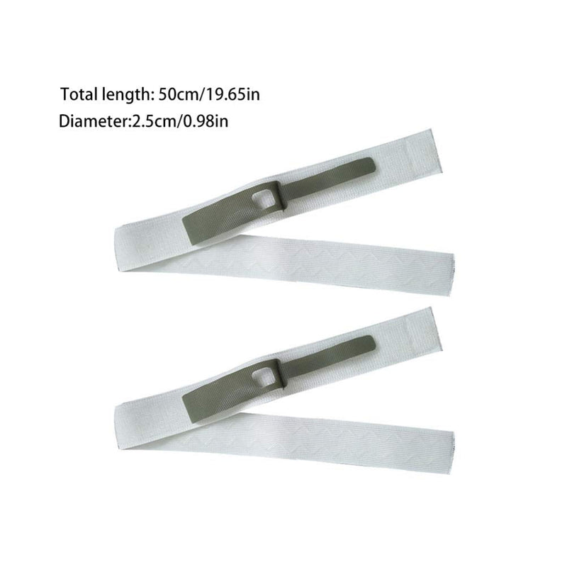 EXCEART 4pcs Urine Leg Bag Strap Padded Urine Drainage Adjustable Catheter Leg Bag Support Strap Fixing Band Holder White 50x2.5cm - BeesActive Australia