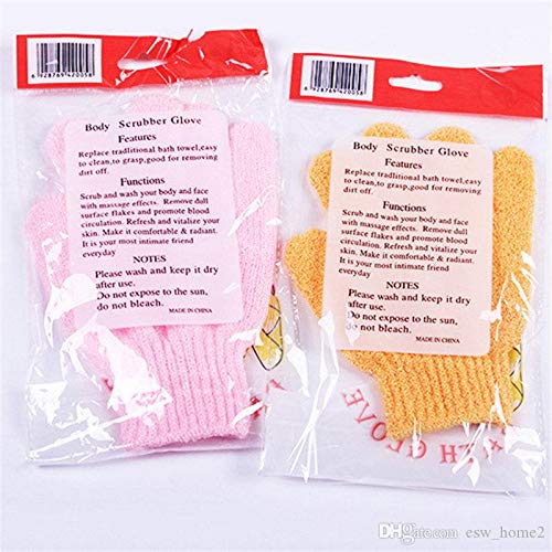 Exfoliating Double Sided Scrubber Bath Gloves Polyester Shower Gloves for Men Women Kids 5 Pair - BeesActive Australia