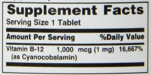 Nature’s Bounty Vitamin B-12 Supplement, Supports Metabolism and Nervous System Health, Tablets, 1000 mcg, 100 Count - BeesActive Australia