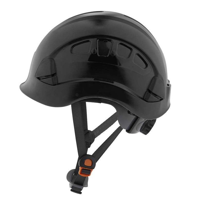 Jackson Safety CH-400V Hard Hat, Industrial"Climbing" Style, 6-pt.Suspension, Vented, Black, 20927 - BeesActive Australia