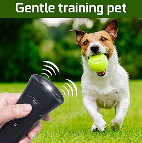 JORCEDI Ultrasonic Anti Dog Barking Control Device Trainer LED Light Gentle Chaser Pet Gentle Sonics,Handheld and Portable Training Equipment - BeesActive Australia