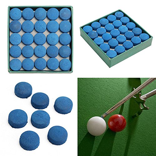 [AUSTRALIA] - GOSONO 50pcs/lot 10mm Blue Billiard Pool Cue Tips Hardness in M Billiard Snooker Cue Stick Tip Billiard Accessories Master Tip For Black Ball Club 