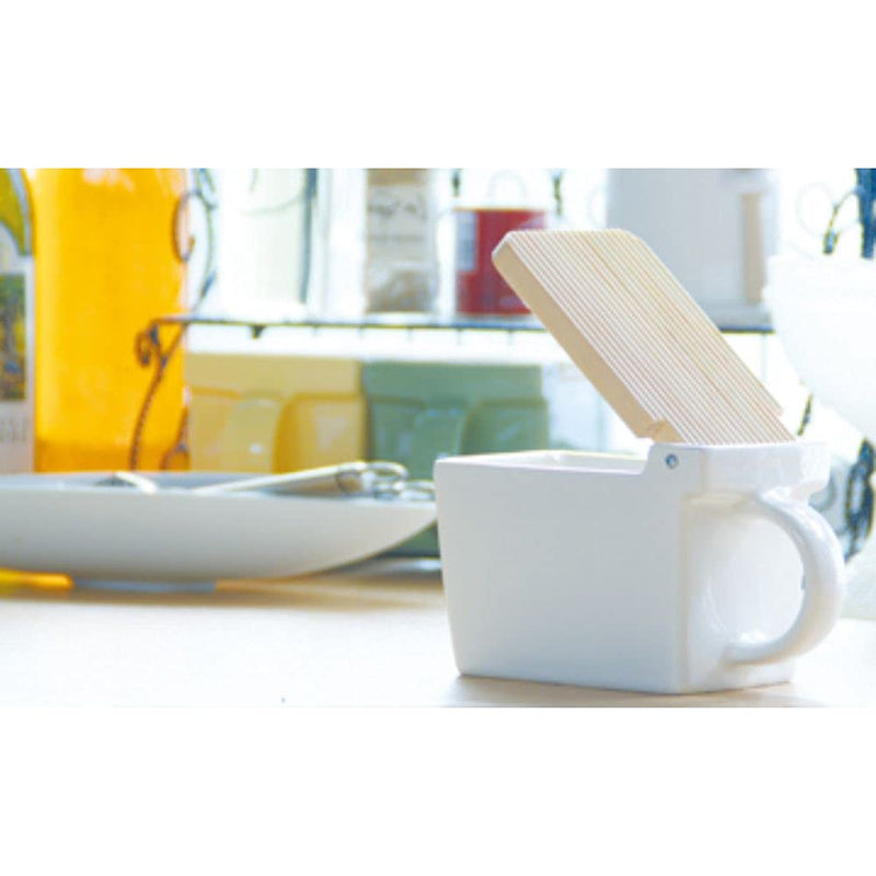 ZERO JAPAN Salt Box - White - 15oz / 420ml Made in Japan - BeesActive Australia
