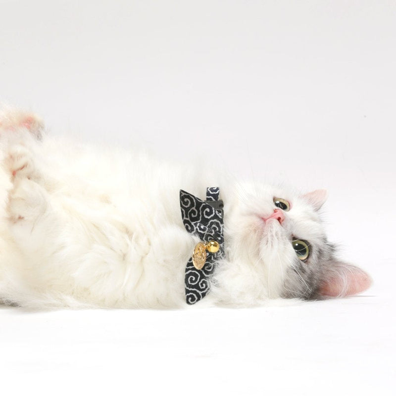 Necoichi Ninja Cat Collar Navy - BeesActive Australia