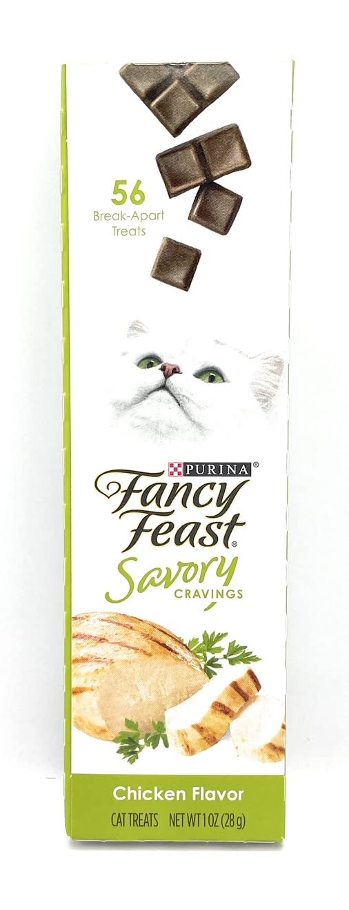 Fancy Feast Savory Cat Food Chicken Treats Flavor Bundle Includes (3) Each: Savory Cravings Chicken Treats (1 oz), Puree Naturals Chicken in a Demi-Glace (1.4 oz) & Catnip Toy - BeesActive Australia