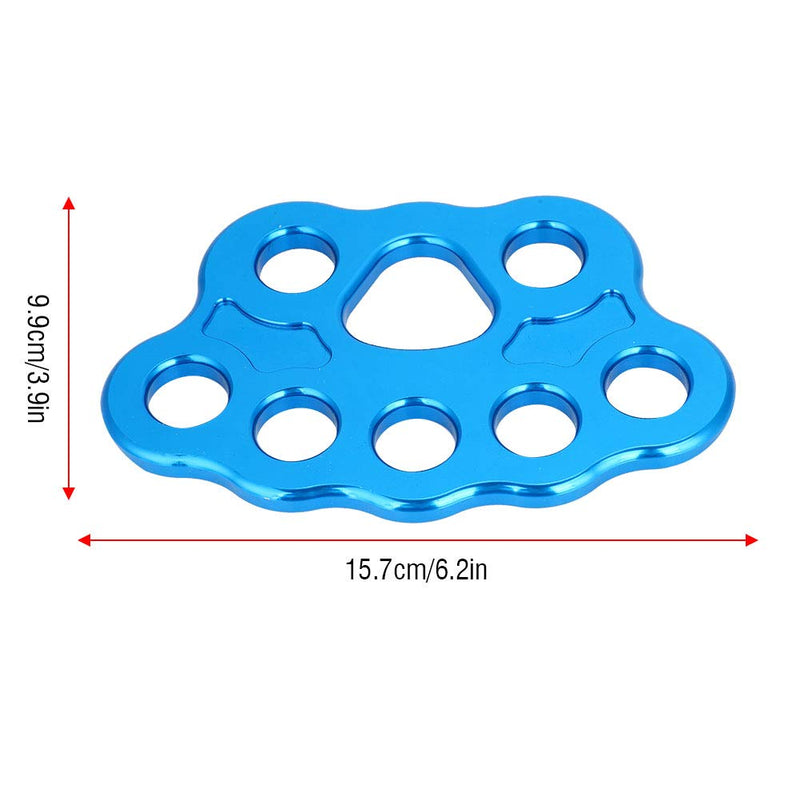 VGEBY Rigging Plate, 8 Holes Paw Descender Plate Multi Anchor Point Connector Gear for Caving Climbing Rescue - BeesActive Australia