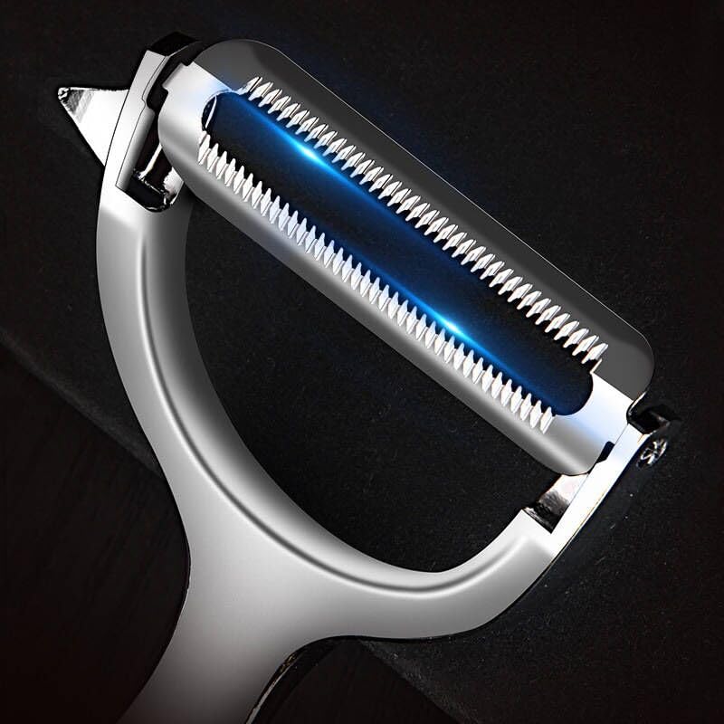 Vegetable Peeler Potato Peeler, Heavy 0.24Ib Stainless Steel Non-Slip Handle and Sharp Blades, Serrated Blade ， Perfect Peel-Better for hard peels Heavy Duty Serrated Blade 6.29 "x 2.36 "x0.9" - BeesActive Australia
