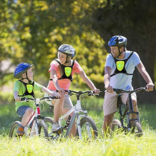 ECEEN LED Reflective Vest USB Rechargeable Bright Safety Lights Belt High Visibility & Adjustable Waist for Night Running Jogging Cycling Reflector Strips Signal Vest - BeesActive Australia