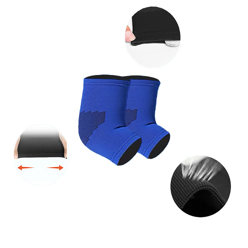 Xingbo Kids Arm Guard,Compression Elbow Pads,Children Elbow Sleeves,Elbow Protection for Cycling Sports Basketball Volleyball(1 PAIR) (Blue) Blue - BeesActive Australia