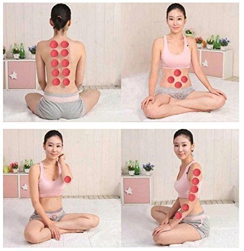 Esmartlife 12 Cups Silicone Medical Vacuum Massage Cupping Cups Health Care Travel Set Blue - BeesActive Australia