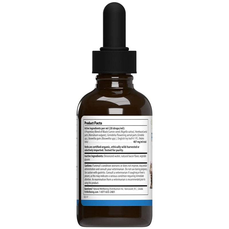 Pet Wellbeing - Respir-Gold for Cats - Natural Support for Open Airways & Easy Breathing in Felines - 2oz (59ml.) - BeesActive Australia